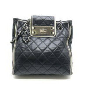 Chanel East West Matelasse Chain Shoulder Bag Calf Leather